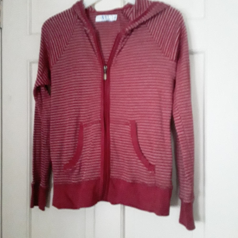 NYL Maroon & White jogging Set Sz S and L